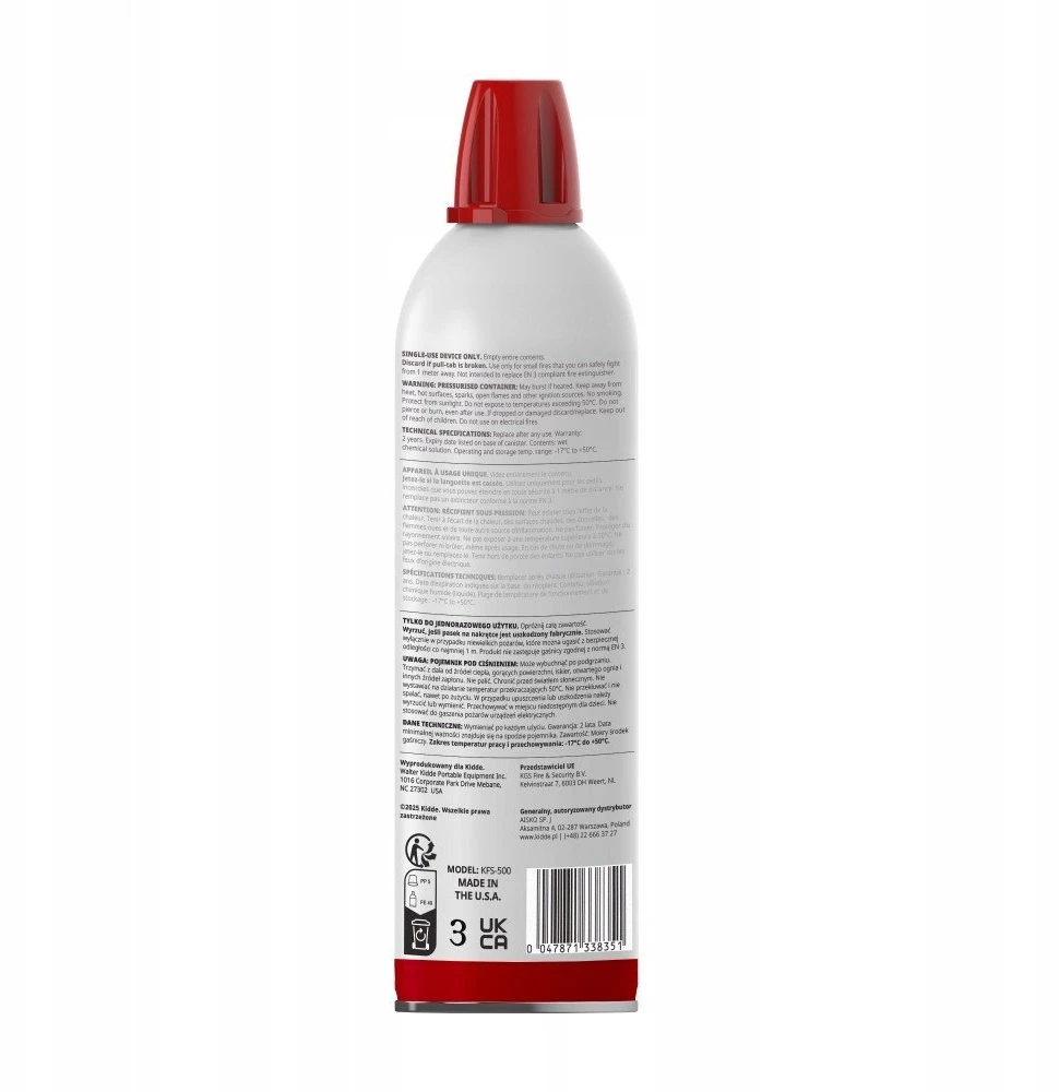 KIDDE FlameOut gesinimo purškiklis 500 ml