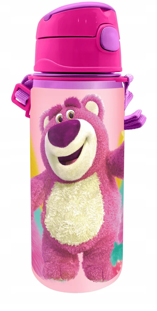 KIDS aliuminio vandens buteliukas su snapeliu, 600 ml, Lotso, Žaislų istorija / Lts00014