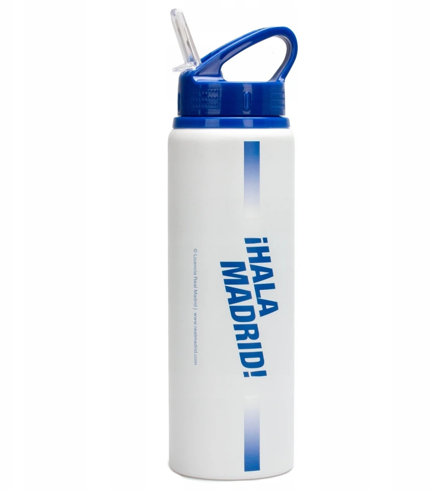 KIDS butelis su kandikliu „Real Madrid“ gerbėjui, aliuminis, 750 ml, dovana / Rm00036