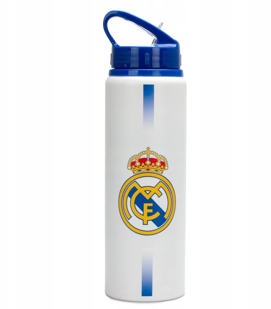 KIDS butelis su kandikliu „Real Madrid“ gerbėjui, aliuminis, 750 ml, dovana / Rm00036
