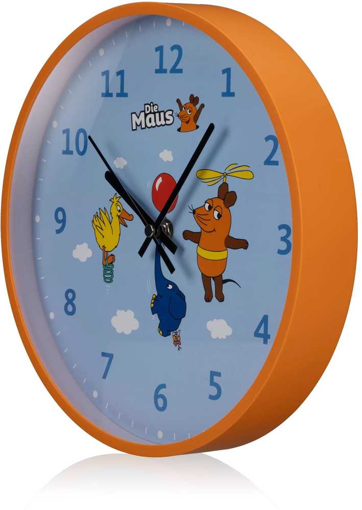 Kids Euroswan DieMaus sieninis laikrodis vaikams, pelėms, drambliams ir antims