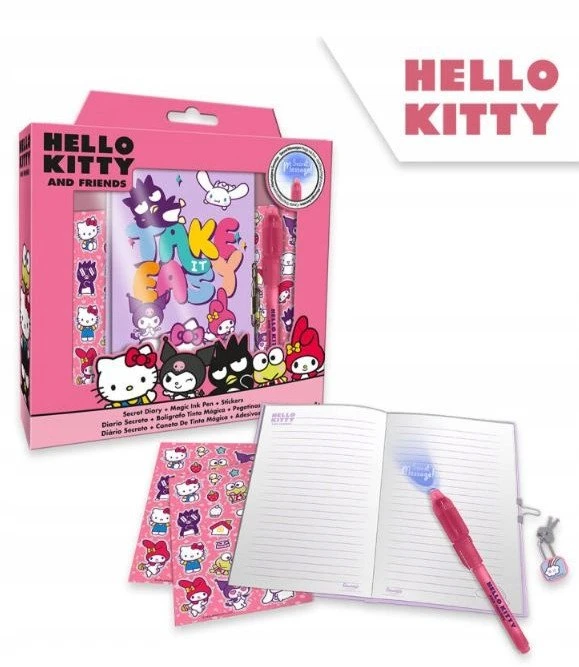 Kids Euroswan Hello Kittyn dienoraštis + stebuklingas rašiklis HK50184