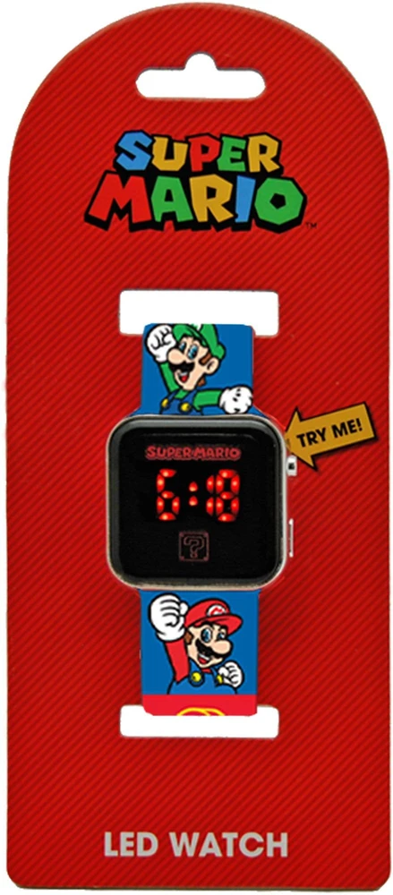 Kids Euroswan Super Mario LED laikrodis
