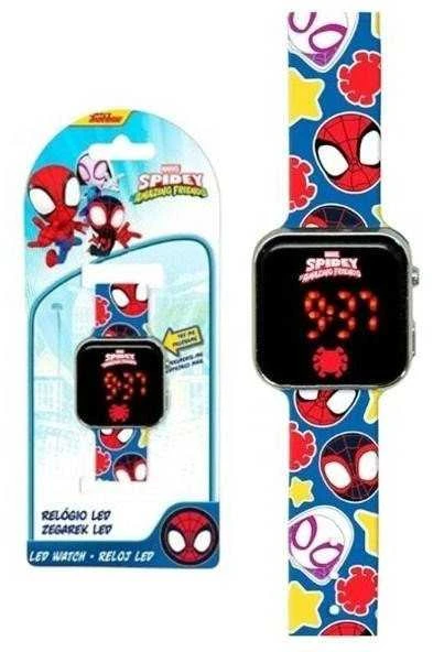 Kids Euroswan Spiderman Žmogus-voras Spaidy skaitmeninis LED laikrodis