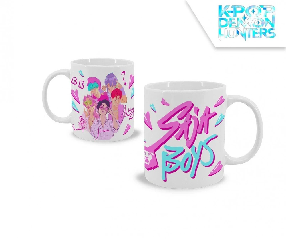 Kids Euroswan K-POP Demon Hunters "Saja Boys" keramikinis puodelis (325ml)