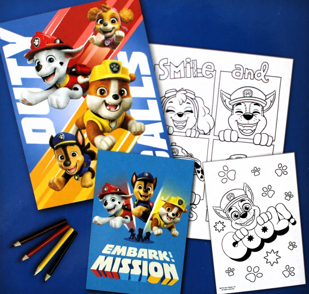 Kids Euroswan Vaikams skirtas „Euroswan Rinkinys“ spalvinimui su kreidelėmis „Paw Patrol“