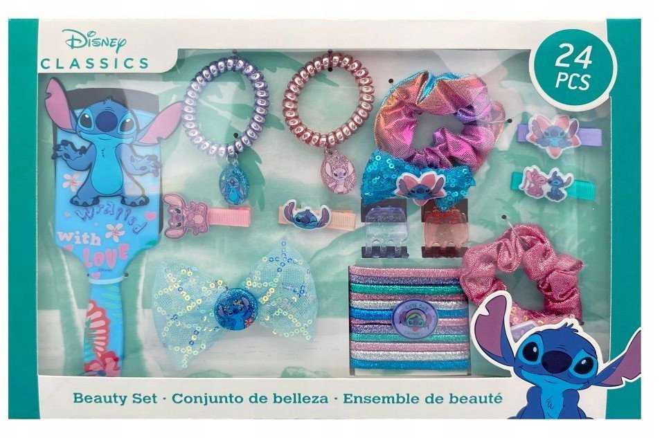 Kids Euroswan Rinkinys Lilo I Stitch Priedai Do Włosów 24 Szt. Dla Dziecka Spinki Gumki / St00101
