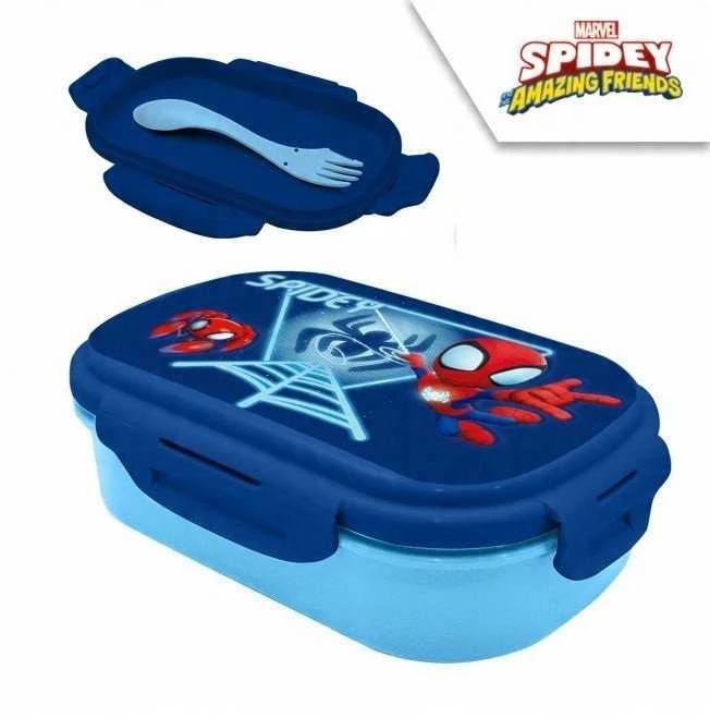 Kids Euroswan Hiszpania Vaikams Euroswan priešpiečių dėžutė Priešpiečių dėžutė vaikams Mokyklai Žmogus-voras Spidey ir draugai / Sp50100 / Spidey ir super draugai