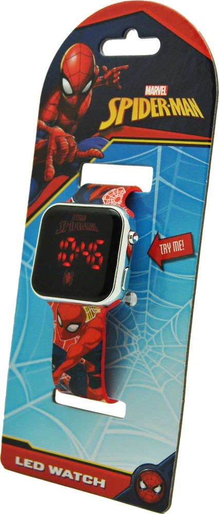 Kids Euroswan Spiderman LED laikrodis