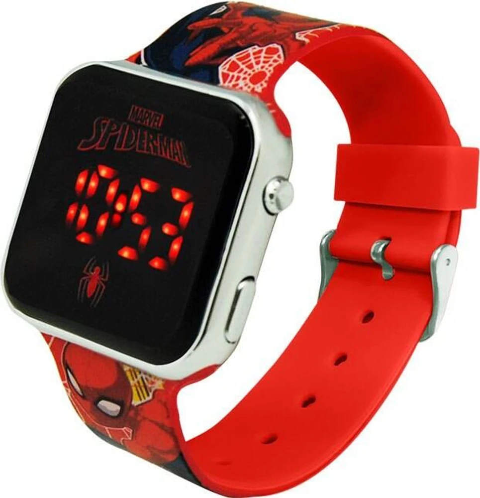 Kids Euroswan Spiderman LED laikrodis