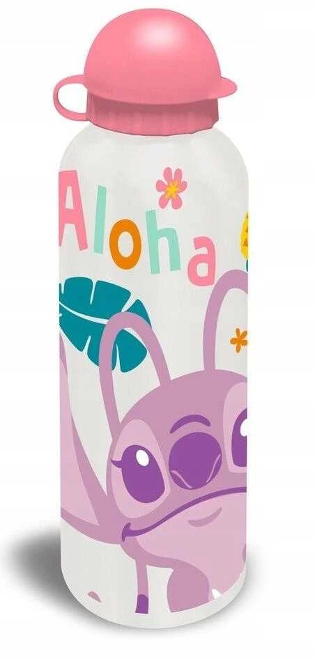 Kids Euroswan Vaikams skirtas „Euroswan“ – licencijuoti aksesuarai iš aliuminio buteliuko su snapeliu – 500 ml – „Stitch and Angel“