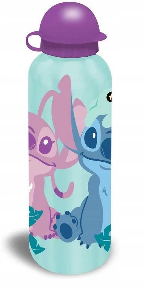 Kids Euroswan Vaikams skirtas „Euroswan“ – licencijuoti aksesuarai iš aliuminio buteliuko su snapeliu – 500 ml – „Stitch and Angel“