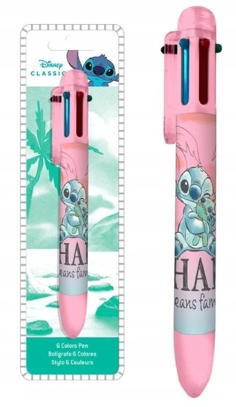 Kids Euroswan Vaikams skirtas „Euroswan“ – licencijuoti priedai, 6 spalvų tušinukas | Lilo ir Stitch