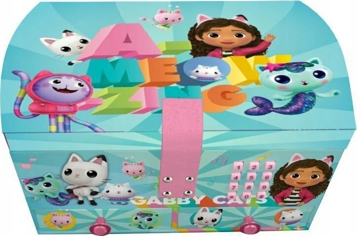 Kids Euroswan Hiszpania „Gabby's Dollhouse“ papuošalų dėžutės su kodu