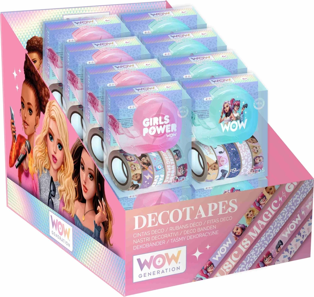 Bigbuy Fun „WOW Generation“ – dekoratyvinės „Washi“ juostos (WOW00050-050-CDU)
