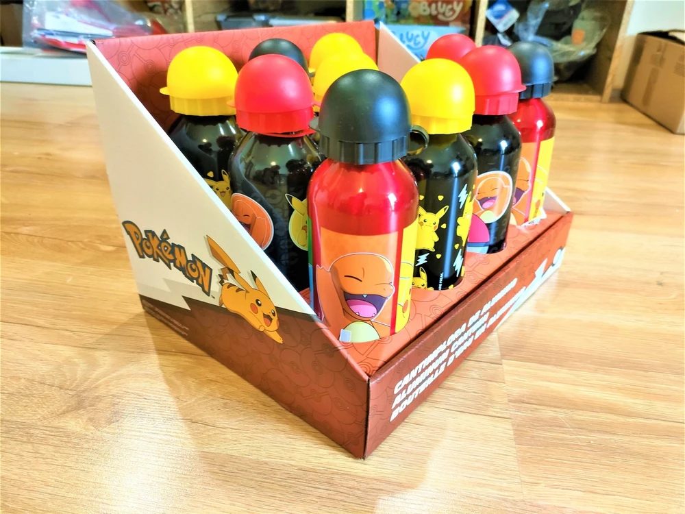 Kids Euroswan Hiszpania Kids Euroswan Vaikiškas aliumininis buteliukas „Euroswan Pokemon“, 500 ml, PK00014, p12, 3wz