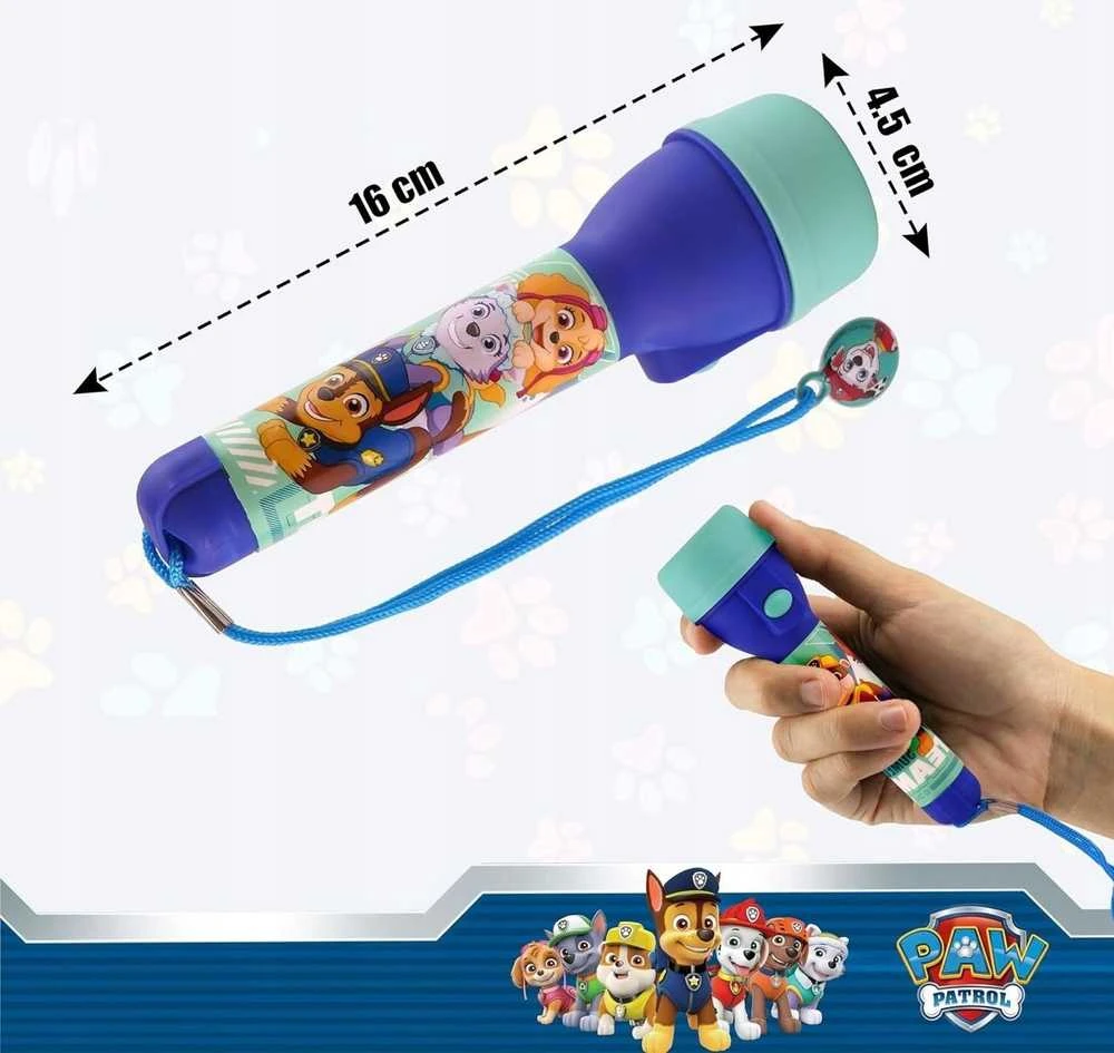 Kids Euroswan Vaikams Euroswan Žibintuvėlis Vaikiška lempa Paw Patrol Paw Patrol 3.5m Stipri šviesa / Pw19946