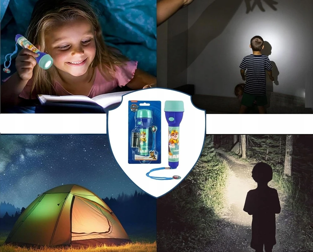 Kids Euroswan Vaikams Euroswan Žibintuvėlis Vaikiška lempa Paw Patrol Paw Patrol 3.5m Stipri šviesa / Pw19946