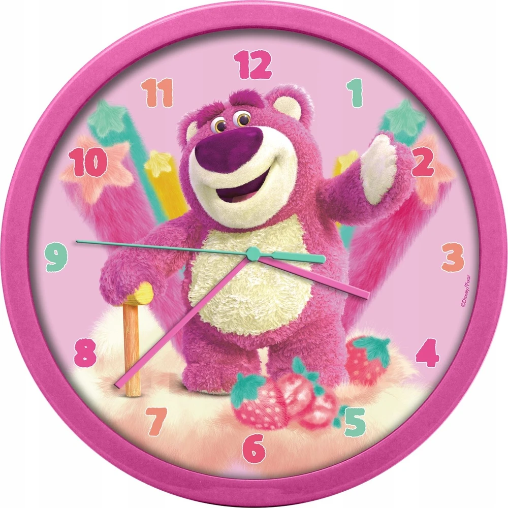 KIDS VAIKIŠKAS laikrodis, tvirtinamas prie sienos, 25 cm, kūdikiams, „Lotso Toy Story“ / Lts00018-ty3021