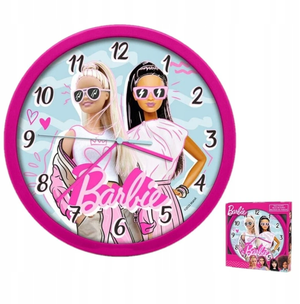 Laikrodis KIDS Barbie sienos laikiklis