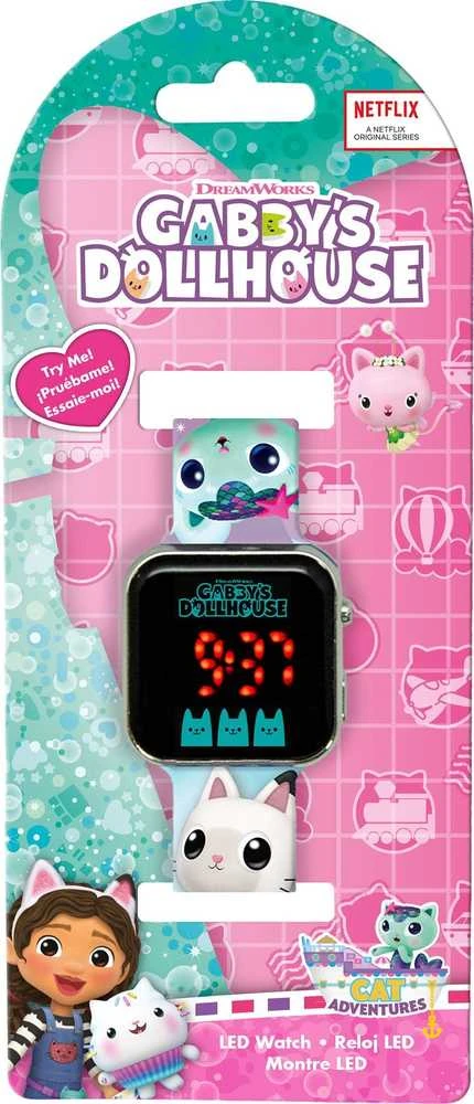 Laikrodis su LED ekranu Gabbys Dollhouse KiDS Licensing