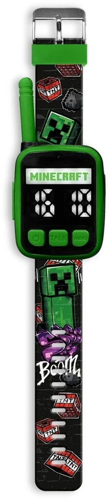 Kids Licensing KIDS Minecraft 2x Walkie Talkie Krótkofalówka + Laikrodis Na Rękę 2w1 Dla Dzieci / Min40165 (SB12384)