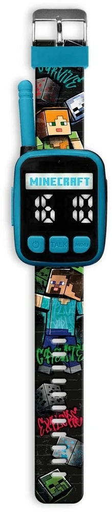 Kids Licensing KIDS Minecraft 2x Walkie Talkie Krótkofalówka + Laikrodis Na Rękę 2w1 Dla Dzieci / Min40165 (SB12384)