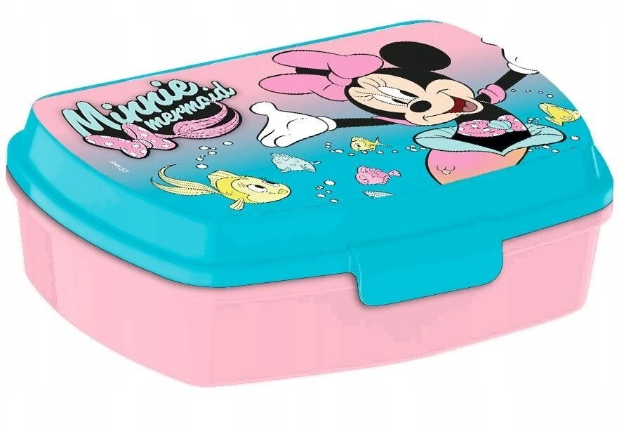 KIDS Minnie pelės aliuminio butelis 500 ml + priešpiečių dėžutė