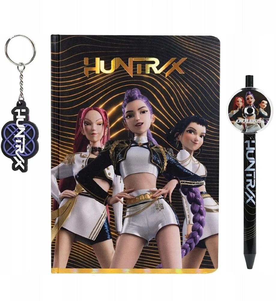 Kids Euroswan - Priedai licencyjne Bloknotas auksinis K-POP Demon Hunters