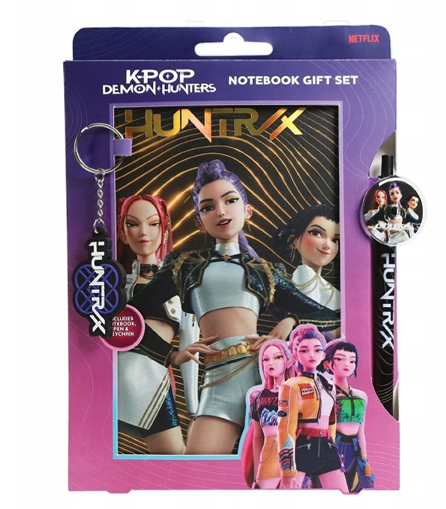 Kids Euroswan - Priedai licencyjne Bloknotas auksinis K-POP Demon Hunters