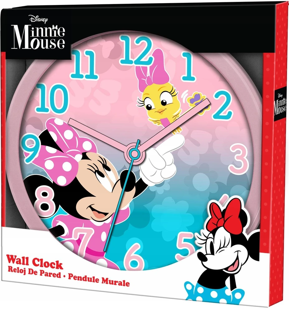 KIDS VAIKIŠKAS Sieninis Laikrodis 25cm Vaikams / Minnie Mouse / Mn3075