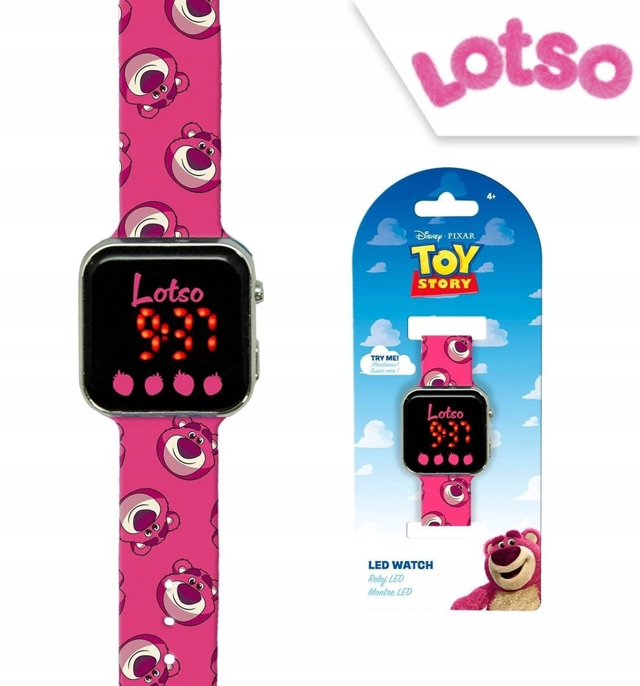 Išmanusis laikrodis Kids Euroswan Hiszpania KIDS Skaitmeninis laikrodis Led vaikams Disney Žaislų istorija Lotso / Lts00017-ty4024