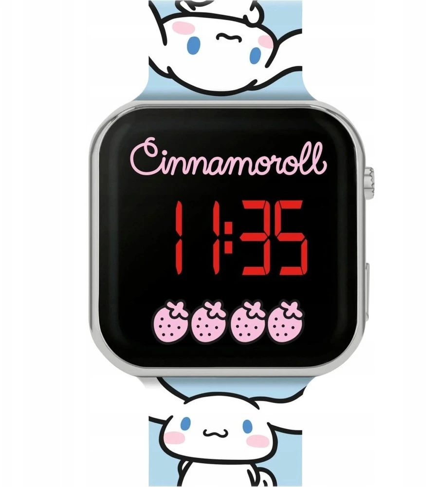 Išmanusis laikrodis KIDS Skaitmeninis Laikrodis Led Skaitmeninis Dziecięcy Dla Dziecka Hello Kitty Cinnamoroll / Cin0001