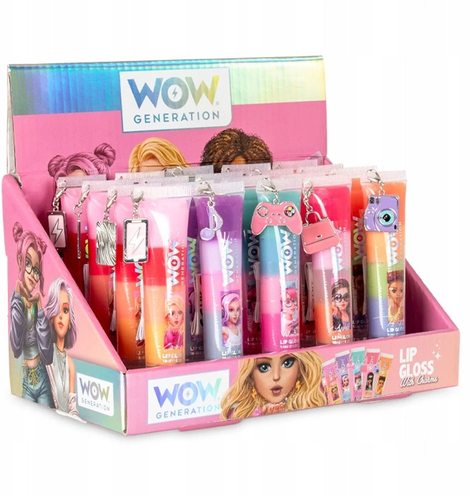 KIDS Wow Generation lūpų blizgė 16 ml lip gloss pakabukas multikoloras / Wow00111 / pakabukas krepšelis (SB12208)