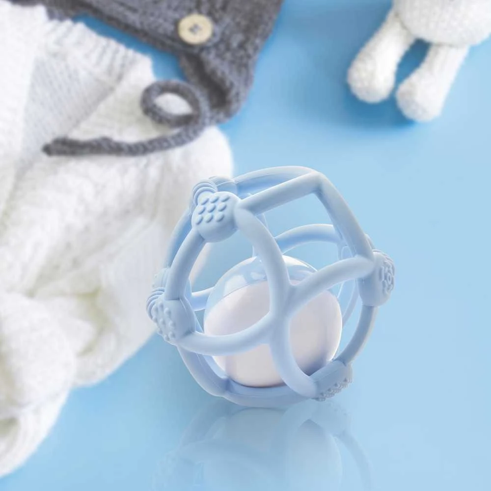 Kidsme - Silikoninis kramtukų kamuoliukas - mėlynas (KIDS9672S)