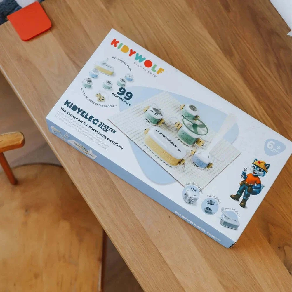 KIDYWOLF edukacinis elektronikos konstruktorius vaikams KIDYELEC STARTER