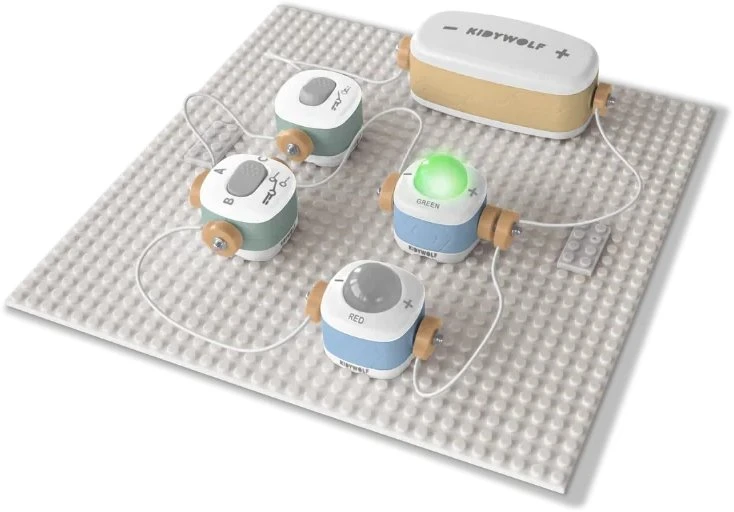 KIDYWOLF edukacinis elektronikos konstruktorius vaikams KIDYELEC STARTER