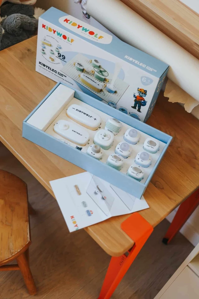 KIDYWOLF edukacinis elektronikos konstruktorius vaikams KIDYELEC STARTER