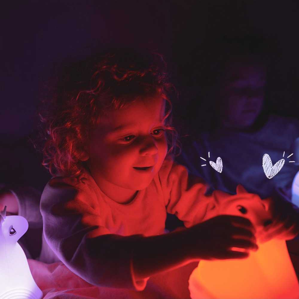 Kidywolf Nightlight Dino su spalvos pasikeitimu 15cm