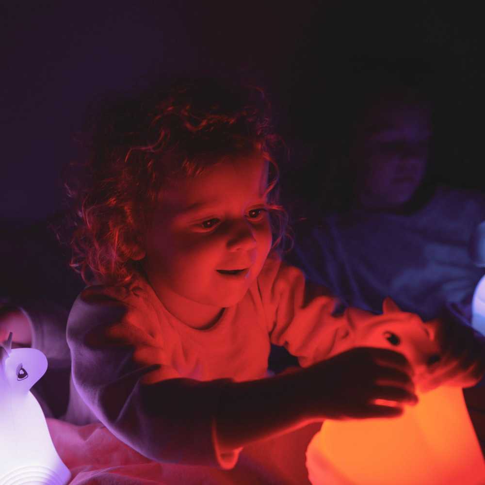 Kidywolf Nightlight Hippo su spalvos pasikeitimu 15cm