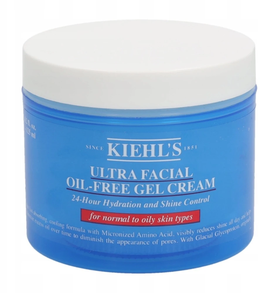 Kiehl´s Kiehl's Ultra Facial Oil-Free Gel-Kreminis gelinis kremas normaliai ir riebiai veido odai, 125 ml