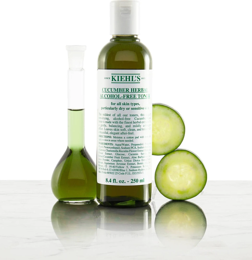 Kiehl´s Kiehl's Cucumber Herbal Alcohol Free Toneris veido tonikas sausai ir jautriai odai be alkoholio, 250 ml