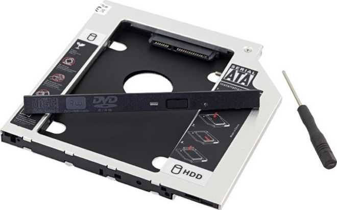 ATL 2,5 colio HDD/SSD dėklas nešiojamam kompiuteriui, 9,5 mm