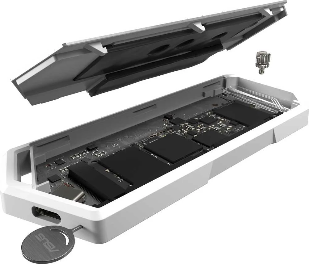 ASUS ROG Strix Arion Baltas Edition SSD korpusas M.2