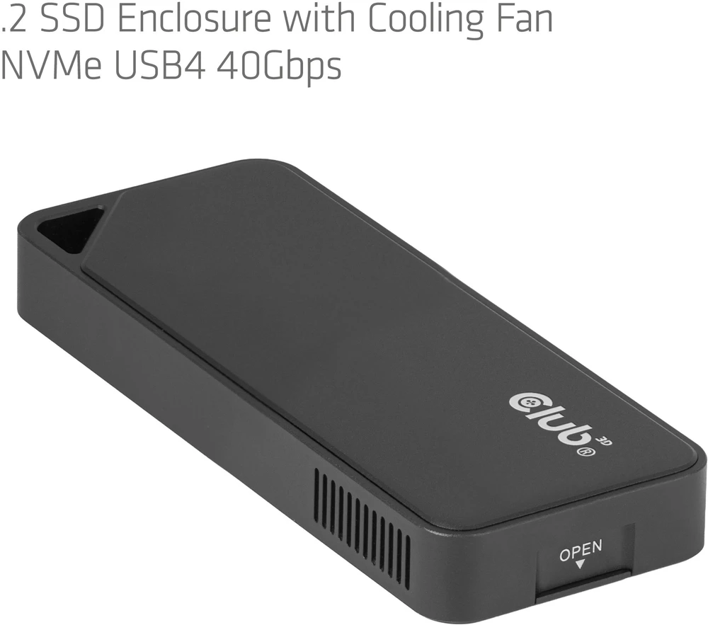 Kieszeń Club 3D CLUB3D obudowa do dysków twardych obudowa SSD juoda M.2 (CAC-2510)