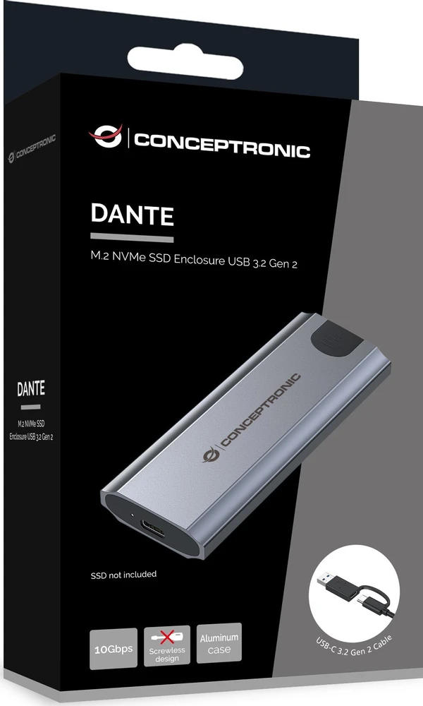 Conceptronic Dante M.2 NVMe SSD išorinis dėklas