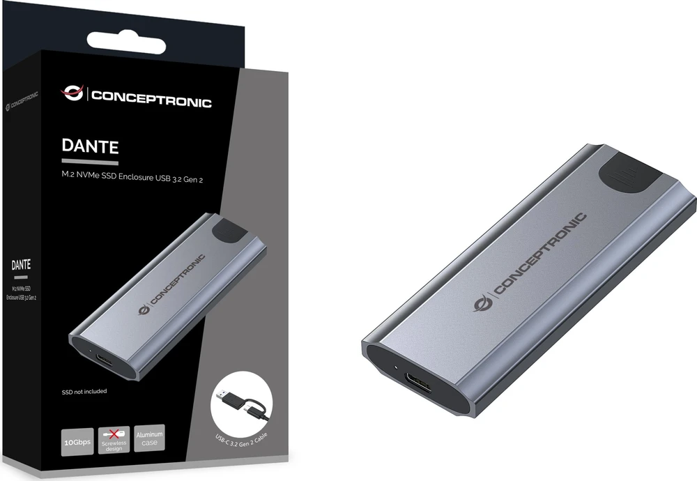 Kieszeń Conceptronic CONCEPTRONIC SSD Gehäuse M-Key M.2 ->M/B+M-Key USB3.2 10Gb/s