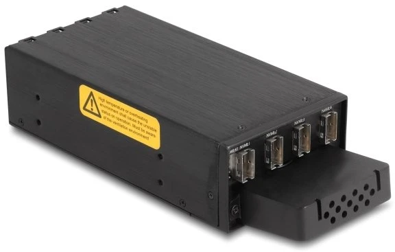 Kieszeń Delock Slim Bay Ramka wymienna na 4 x M.2 NVMe SSD su interfejsem Slim SAS SFF-8654