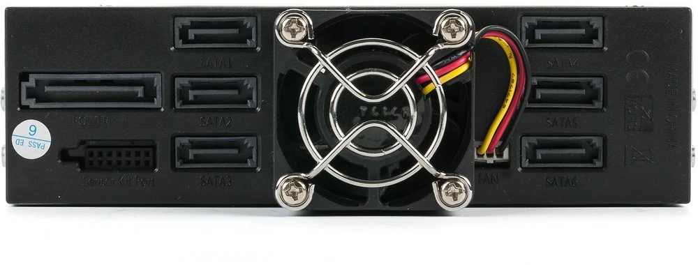 Kieszeń Fantec FANTEC MR-SA1262-12G Płytka tylna dla sześciu 6,35-8,89cm 2,5/3,5 cali HDD/SSD maksymalna wysokość 9,52mm w 13,3cm-5,25 cali wkładzie