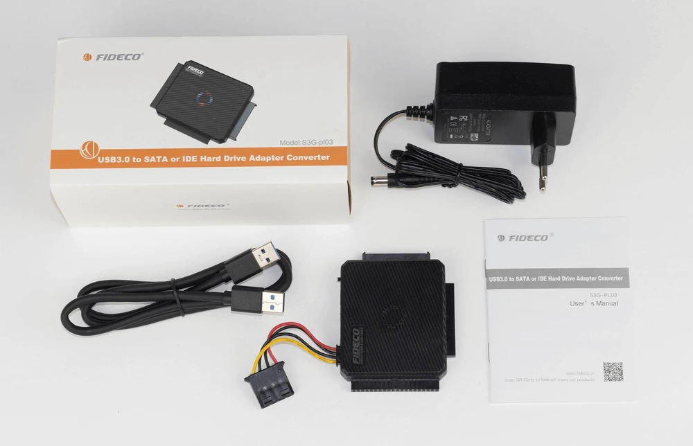 Kišenė Fideco 2.5''/3.5'' SATA/IDE - USB 3.2 Gen 1 (S3G-PL03)